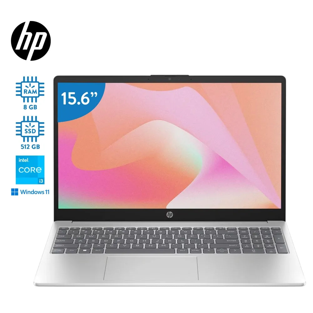 Laptop HP Procesador Ci3 Con 8gb RAM Y 512gb Almacenamiento - 15.6 Pulgadas