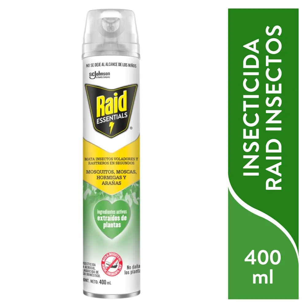 Insecti Aerosol Raid Essentials Mt 400ml