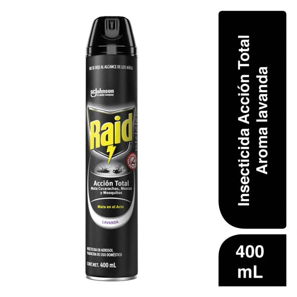 Insecticida Raid Aerosol Acción Total - 400 Ml