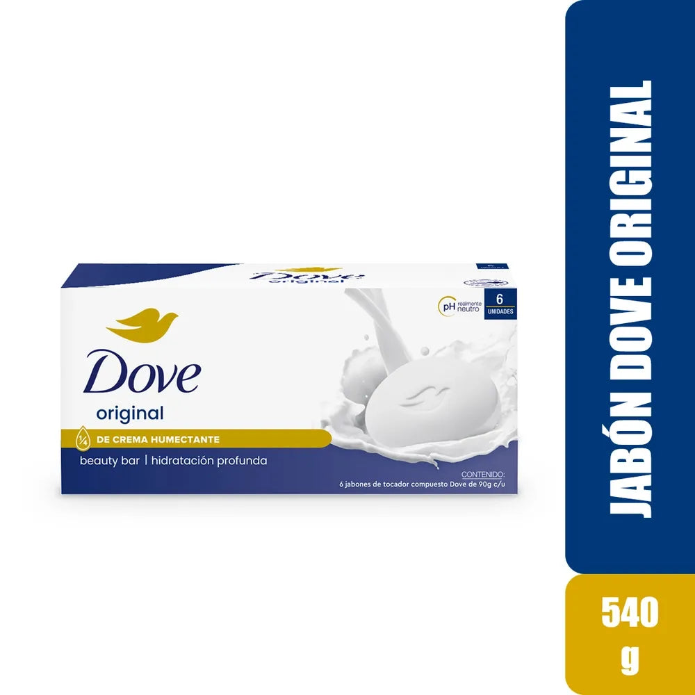 Jabón Dove Original 6 Pack - 540 G