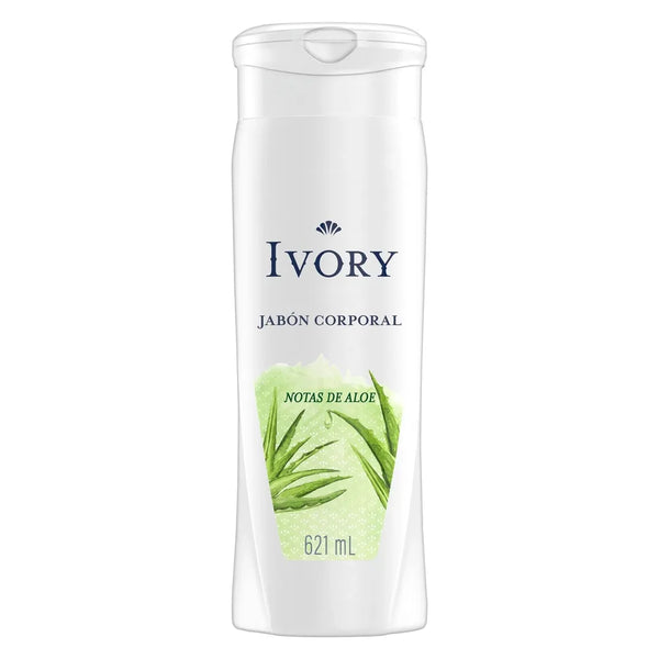Jabón Corporal Ivory Notas De Aloe - 621 Ml