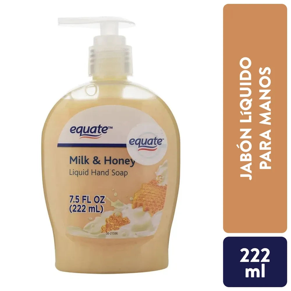 Jabón Equate Líquido Para Manos Milk & Honey - 222 Ml