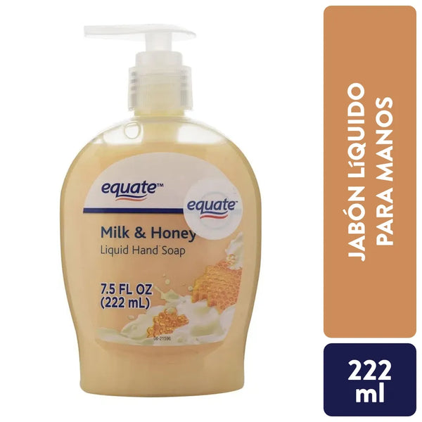 Jabón Equate Líquido Para Manos Milk & Honey - 222 Ml