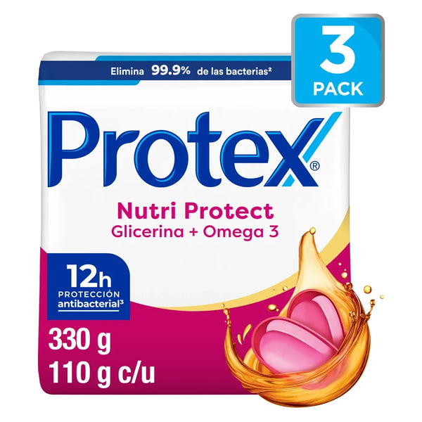 Jabón Protex Omega3 3 Pack - 660 G