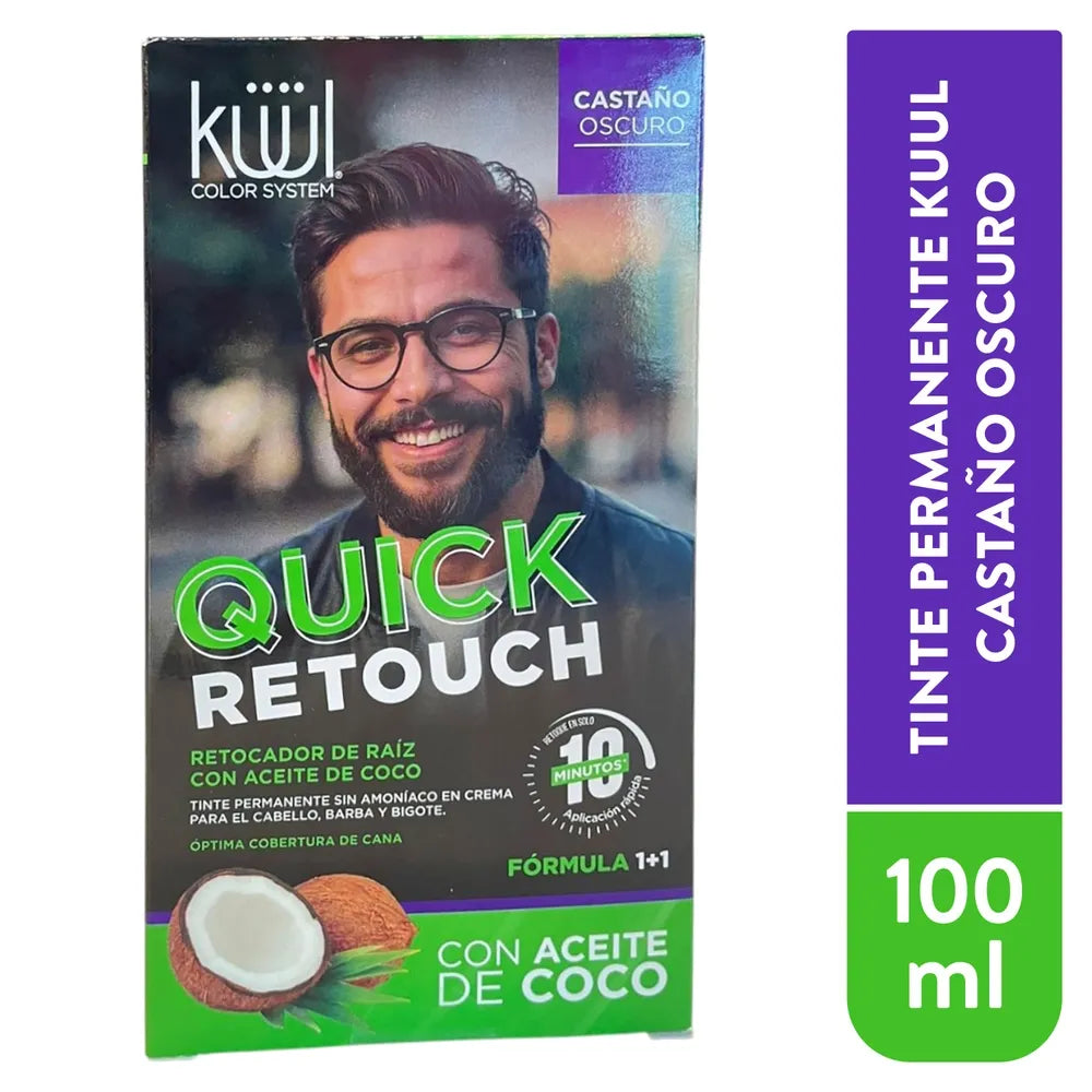 Kuul Quick Retouch Castano Oscuro 100ml