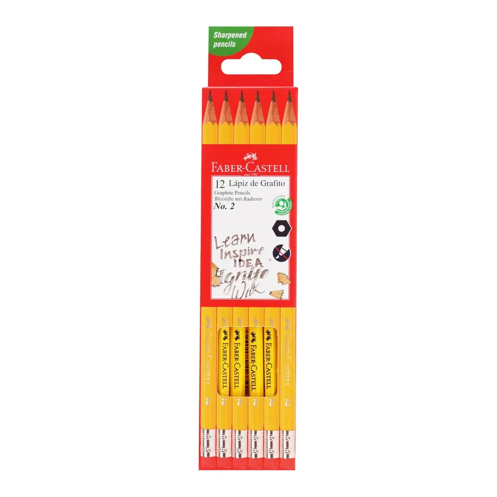 Lapices De Grafito Faber Castell, Caja -12 Uds