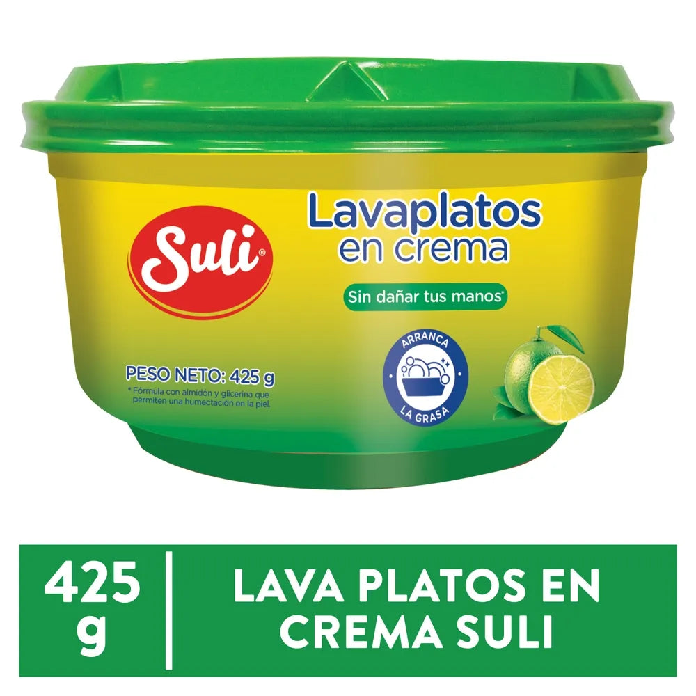 Lavaplatos En Crema Suli Limón - 425 G