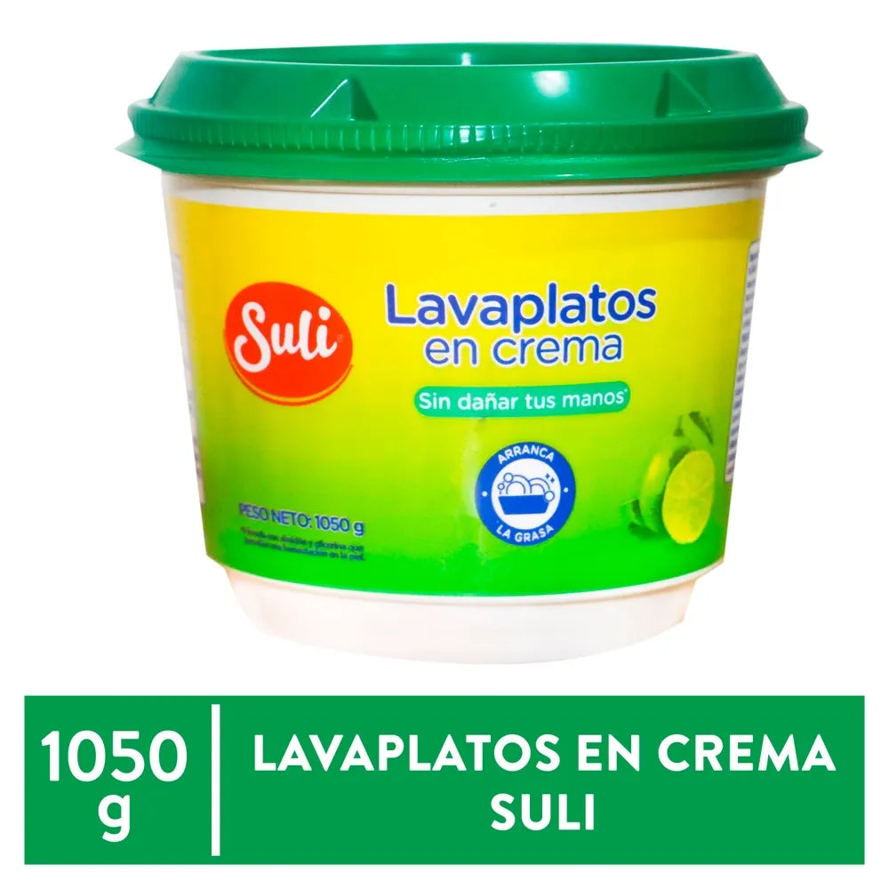 Lavaplatos Suli En Crema Aroma Limón - 1050 G