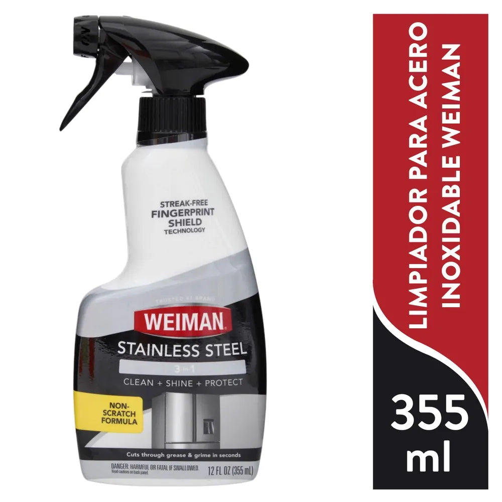 Limpiador Para Acero Inoxidable Weiman Botella - 355 Ml