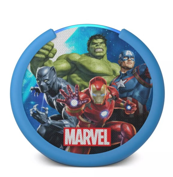 🔊 Parlante Inteligente Amazon Echo Pop Kids con Alexa — Marvel