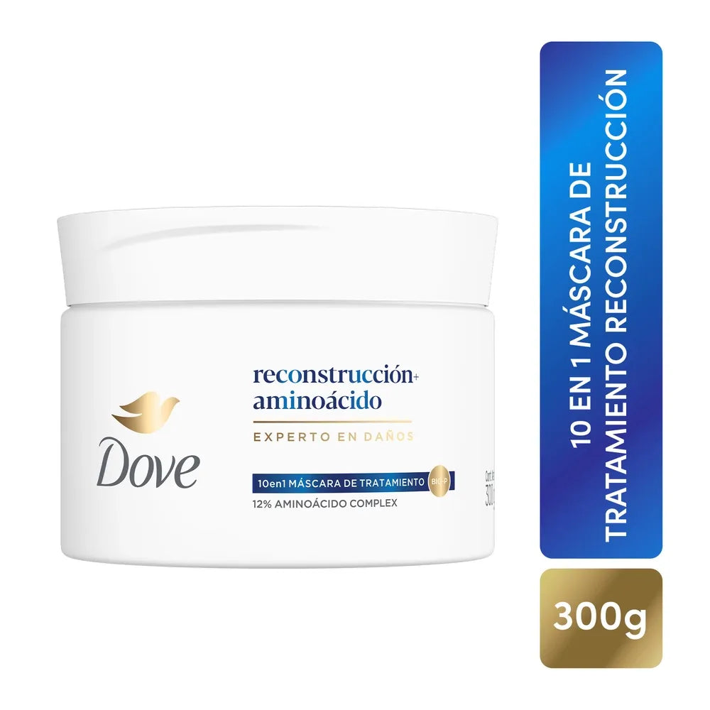 Máscara De Tratamiento 10 En 1 Dove Reconstrucción + Aminoácido 300 G