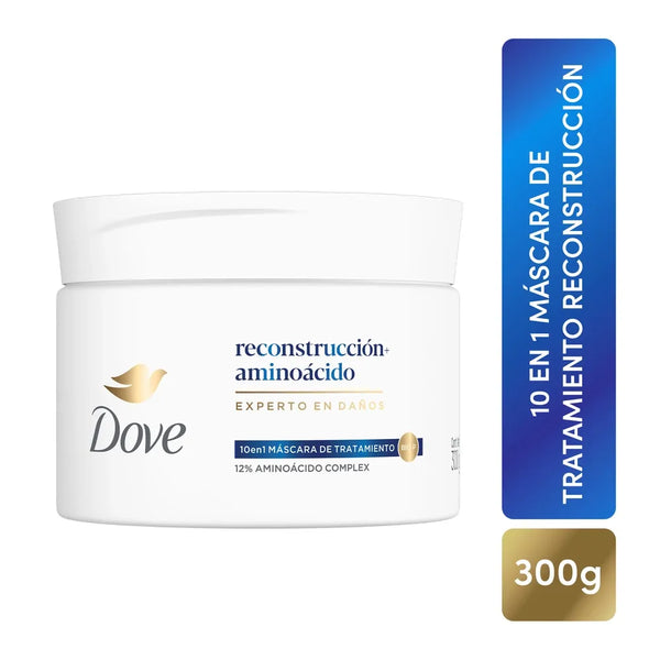 Máscara De Tratamiento 10 En 1 Dove Reconstrucción + Aminoácido 300 G