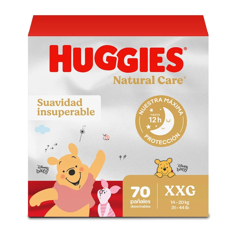 Pañales Huggies Natural Care Etapa 5/xxg - 70 Unidades
