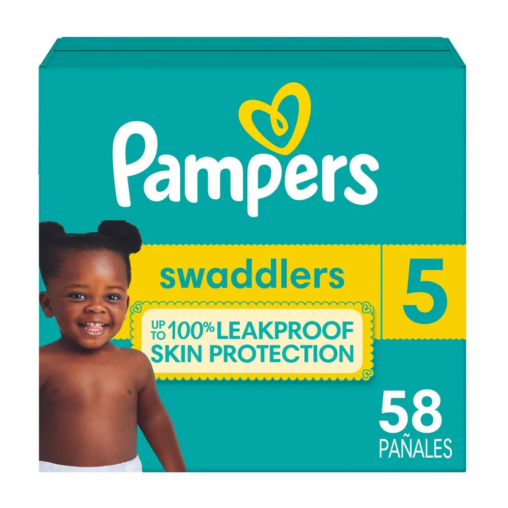 Pañales Pampers Swaddlers Etapa 5 Libre De Derrames - 58 Uds
