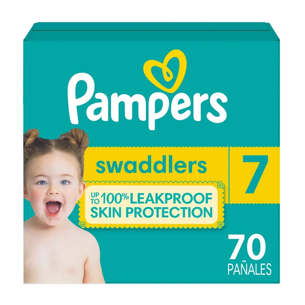 Pañales Pampers Swaddlers Etapa 7 Libre De Derrames - 70 Uds