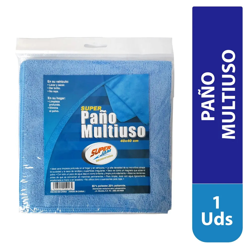 Paño Para Carro Super Jam Multiuso - 40x40 Cm
