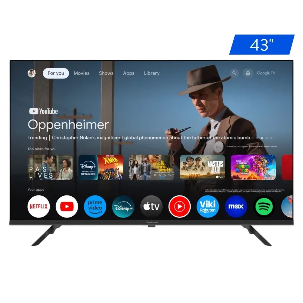 Pantalla Durabrand Led Smart 4K Google TV - 43 Pulgadas