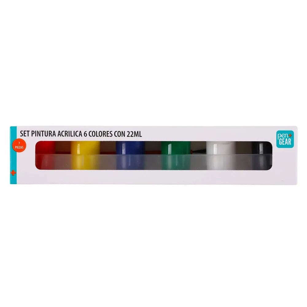 Pintura Acrílica Pen Gear De Colores - 7 Pzas