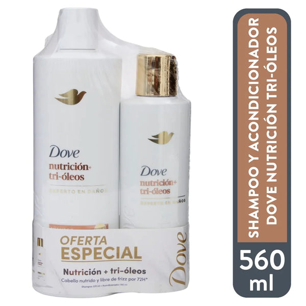 Pk Sh Y Aco Dove Nutricion Trioleo 560ml