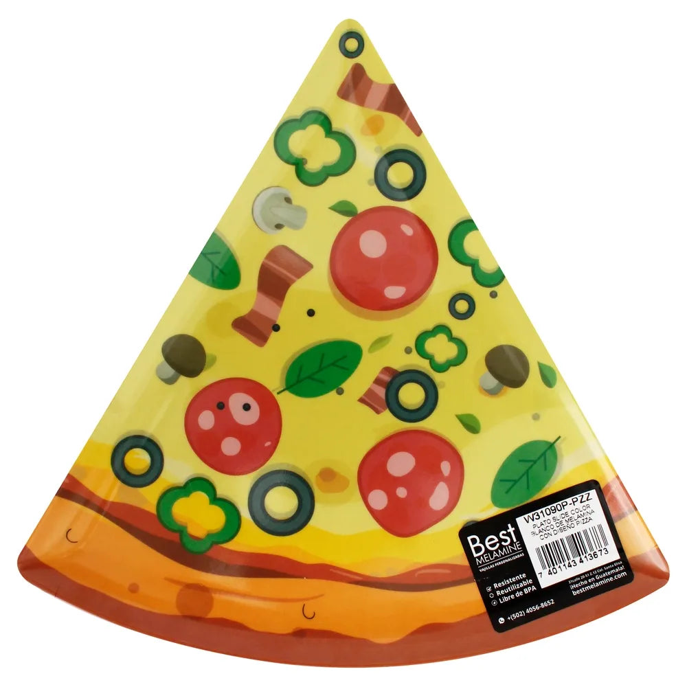 Plato Best Melamine En Forma De Pizza