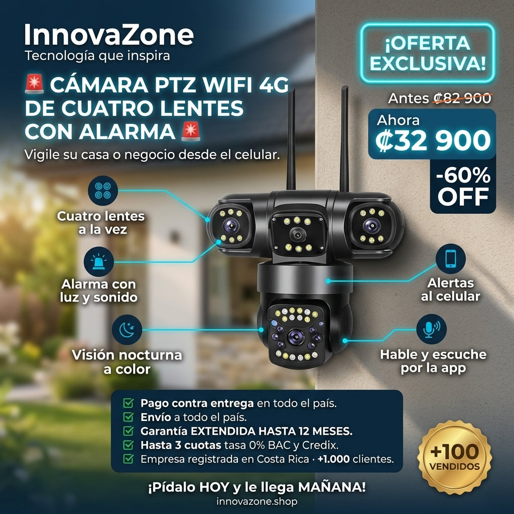 Camara PTZ 4G alarma oferta