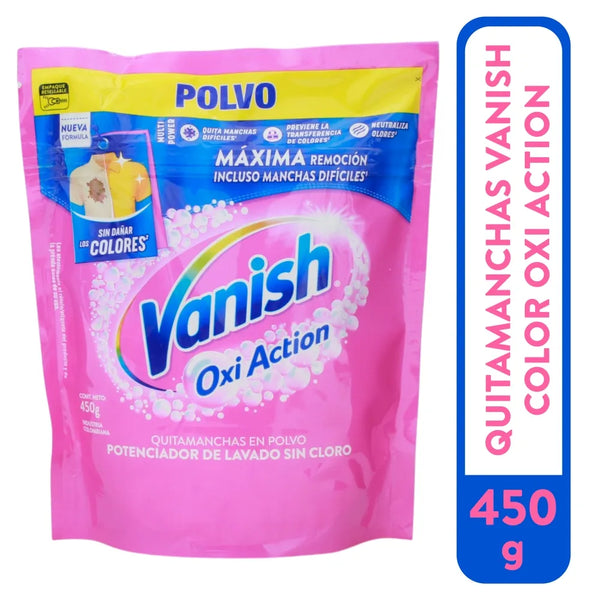 Quitamanchas Vanish En Polvo Para Ropa De Color -450 G