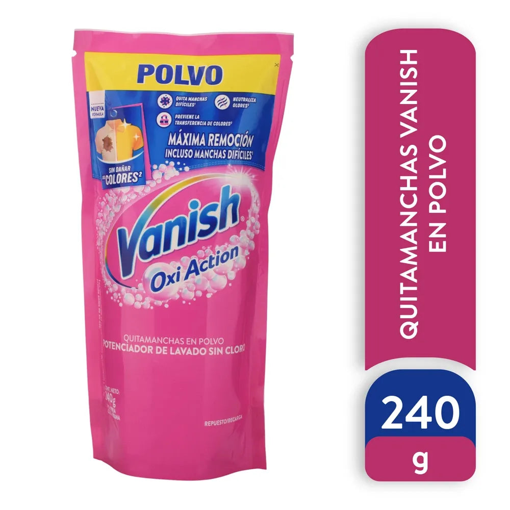 Quitamanchas Vanish Polvo Ropa Col 240g