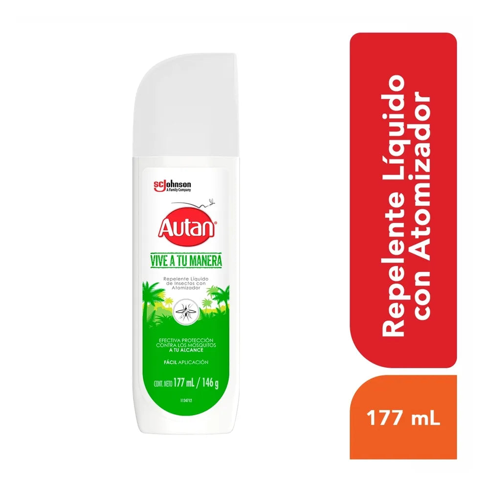 Repelente Líquido De Insectos Autan Family Con Atomizador - 177 G