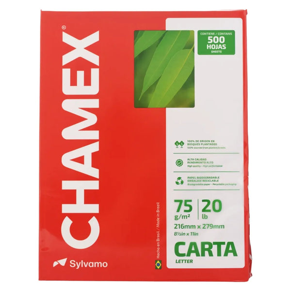 Resma De Papel Chamex Carta 98 Blancura