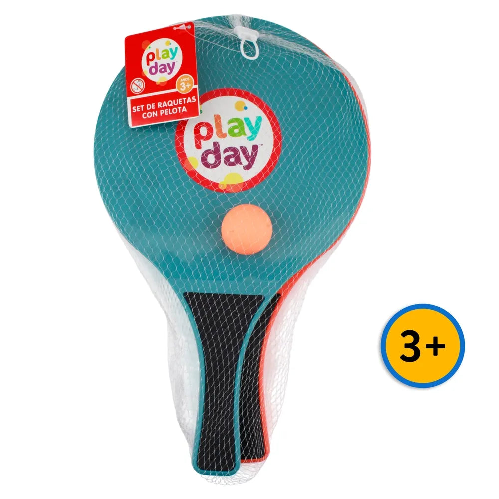 Set De Raquetas Play Day Con Pelota