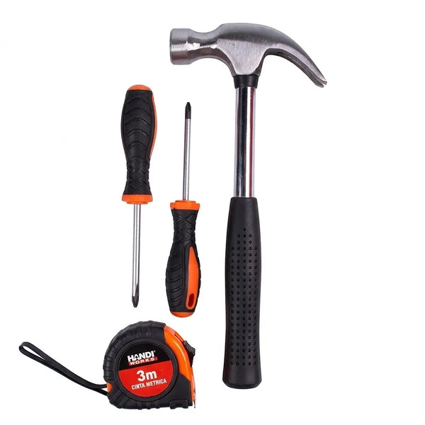 Set Handi Works Herramientas Manuales -4 Piezas