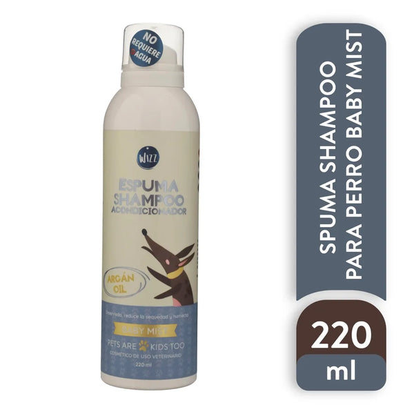 Espuma Wizz Shampoo Acondicionador Baby Mist -220 Ml