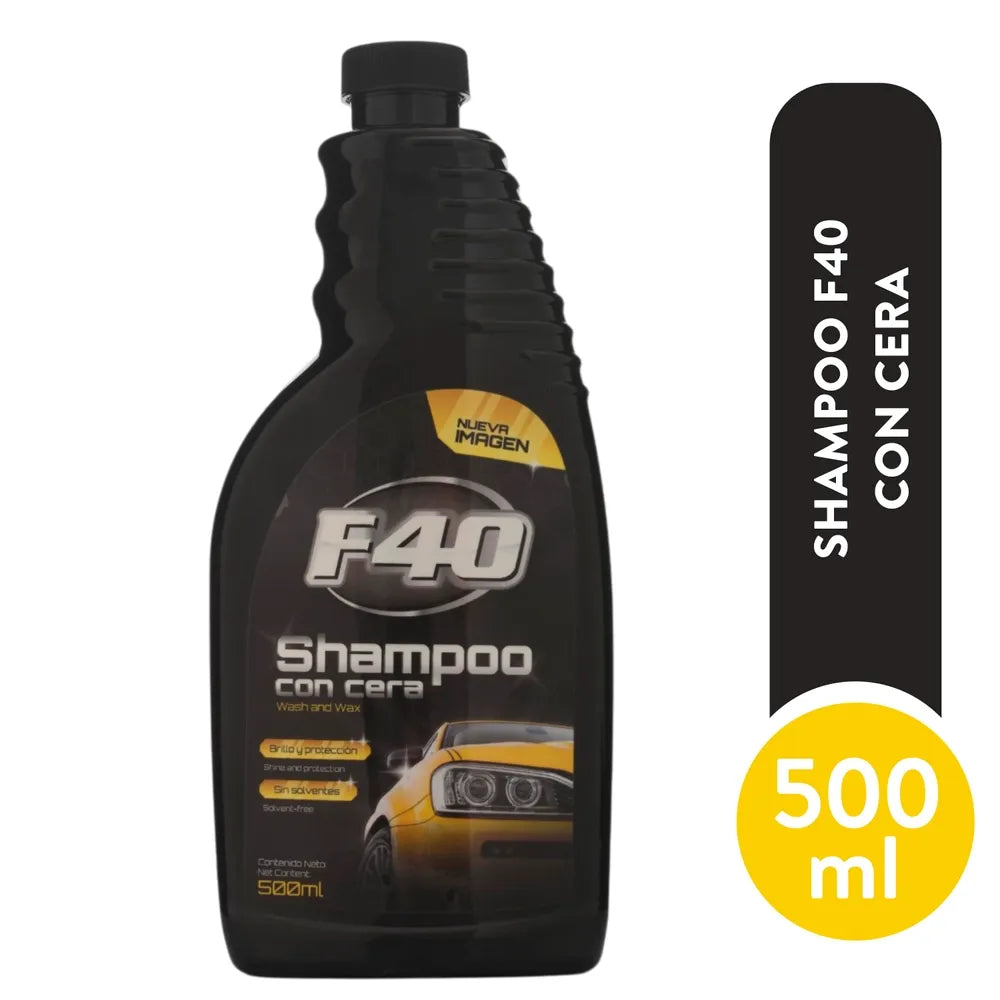Shampoo Para Carro F40 Con Cera - 500 Ml