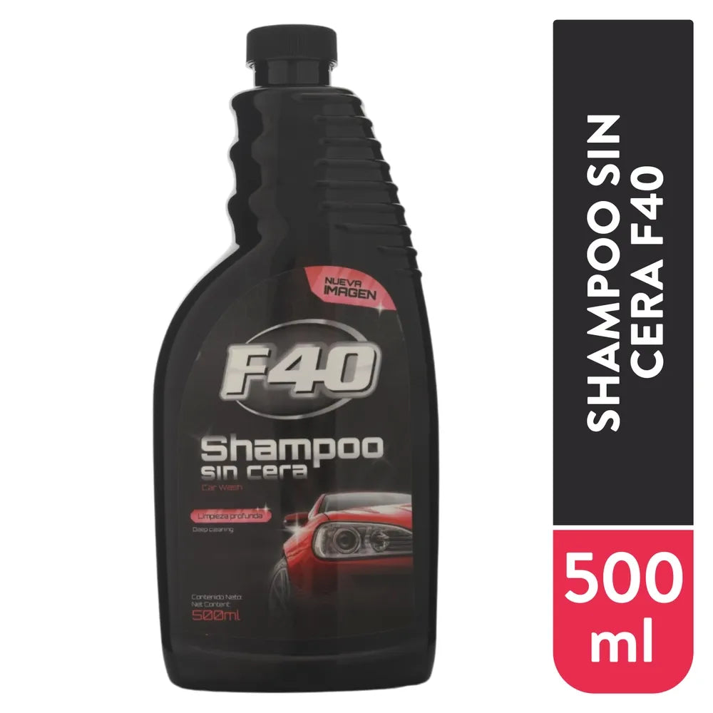 Shampoo Para Carro F40 Sin Cera - 500 Ml