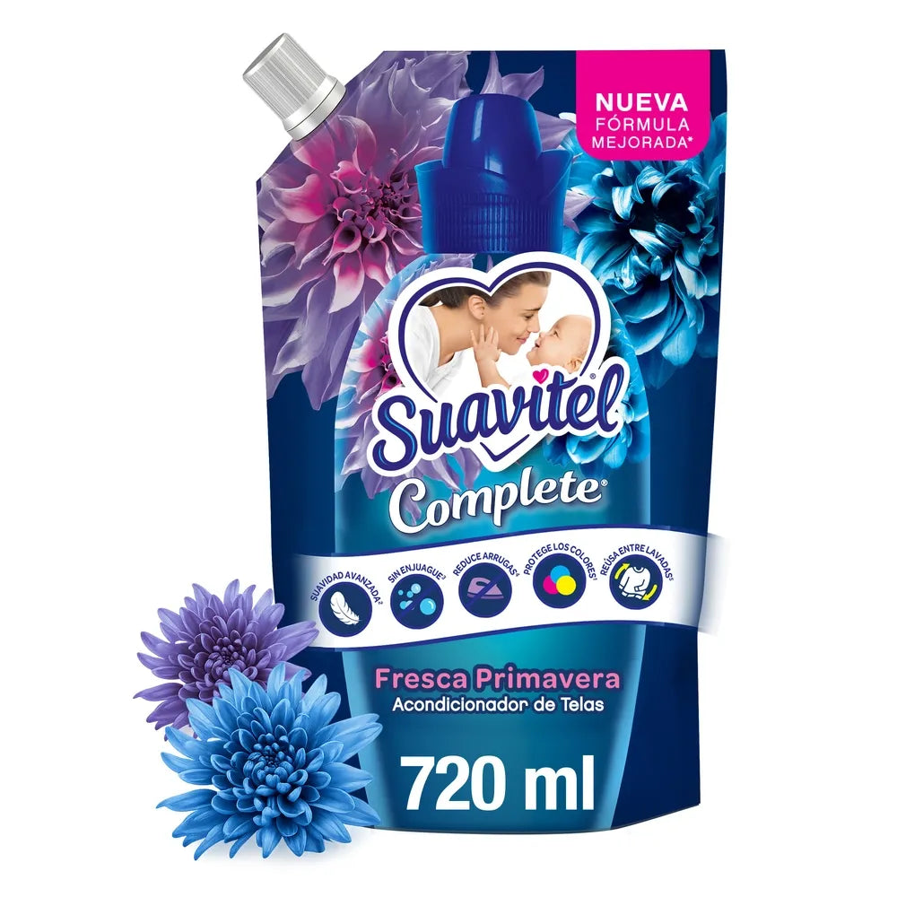 Suavizante De Telas Suavitel Complete Fresca Primavera - 720 Ml
