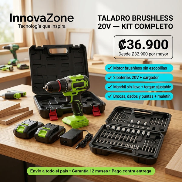 Ad Meta 1x1 precio ₡36.900 — taladro brushless 20V kit (ad_creative)