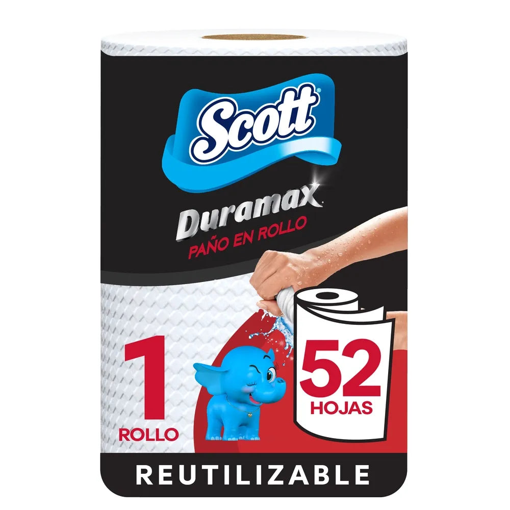 Toalla De Papel Reutilizable Scott Duramax 52 Hojas - 1 Rollo