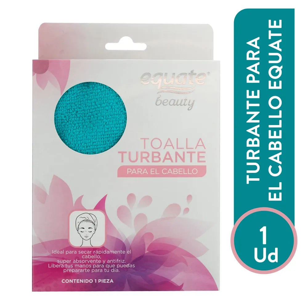 Toalla Equate Turbante Para Cabello