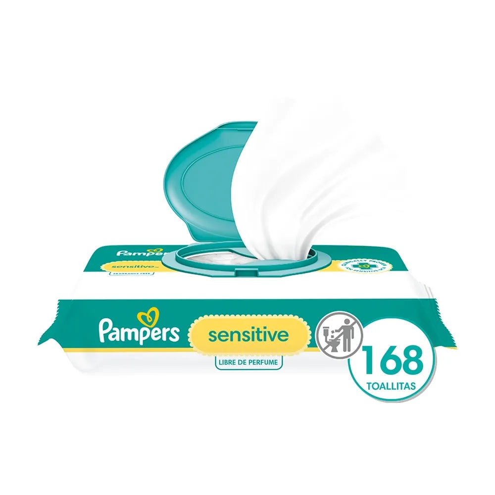 Toallitas Húmedas Pampers Sensitive - 168 Uds