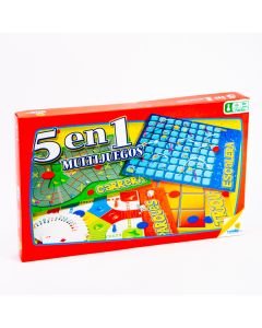 Juego Mesa Ronda Multijuegos 5 En 1 +8A