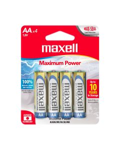 Maxell Batería Alkalina AA 4und 723465