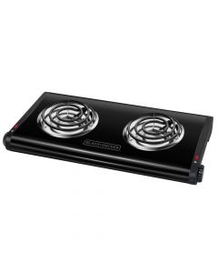 Plantilla Eléctrica 2 Espirales 150w Negra Db1002b