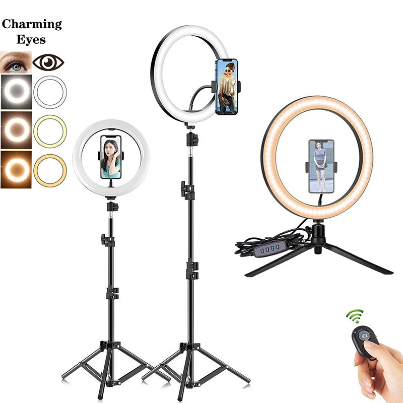 Trípode Selfie TOXIIK P99X con Aro de Luz LED y Control Bluetooth