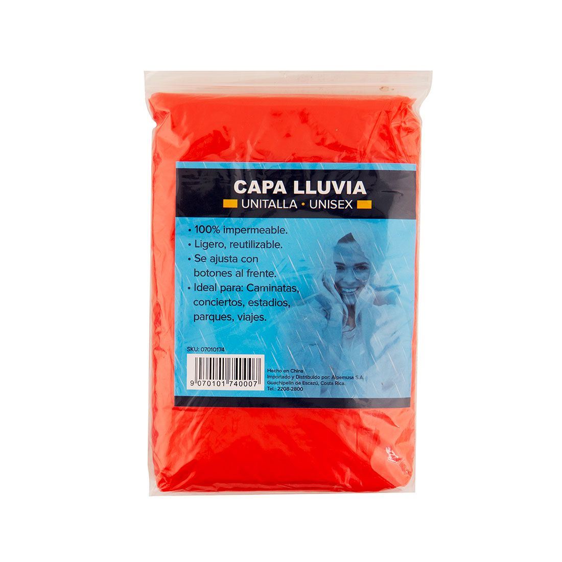 Capa Impermeable Adulto Plástica