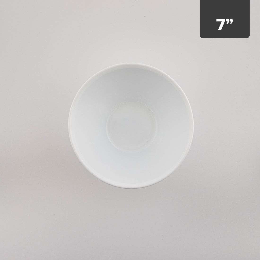 Bowl Redondo Blanco Porcelana 7in