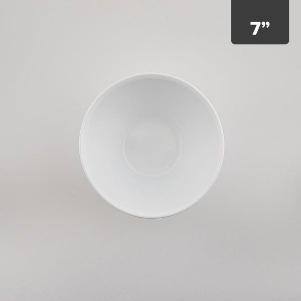 Bowl Redondo Blanco Porcelana 7in