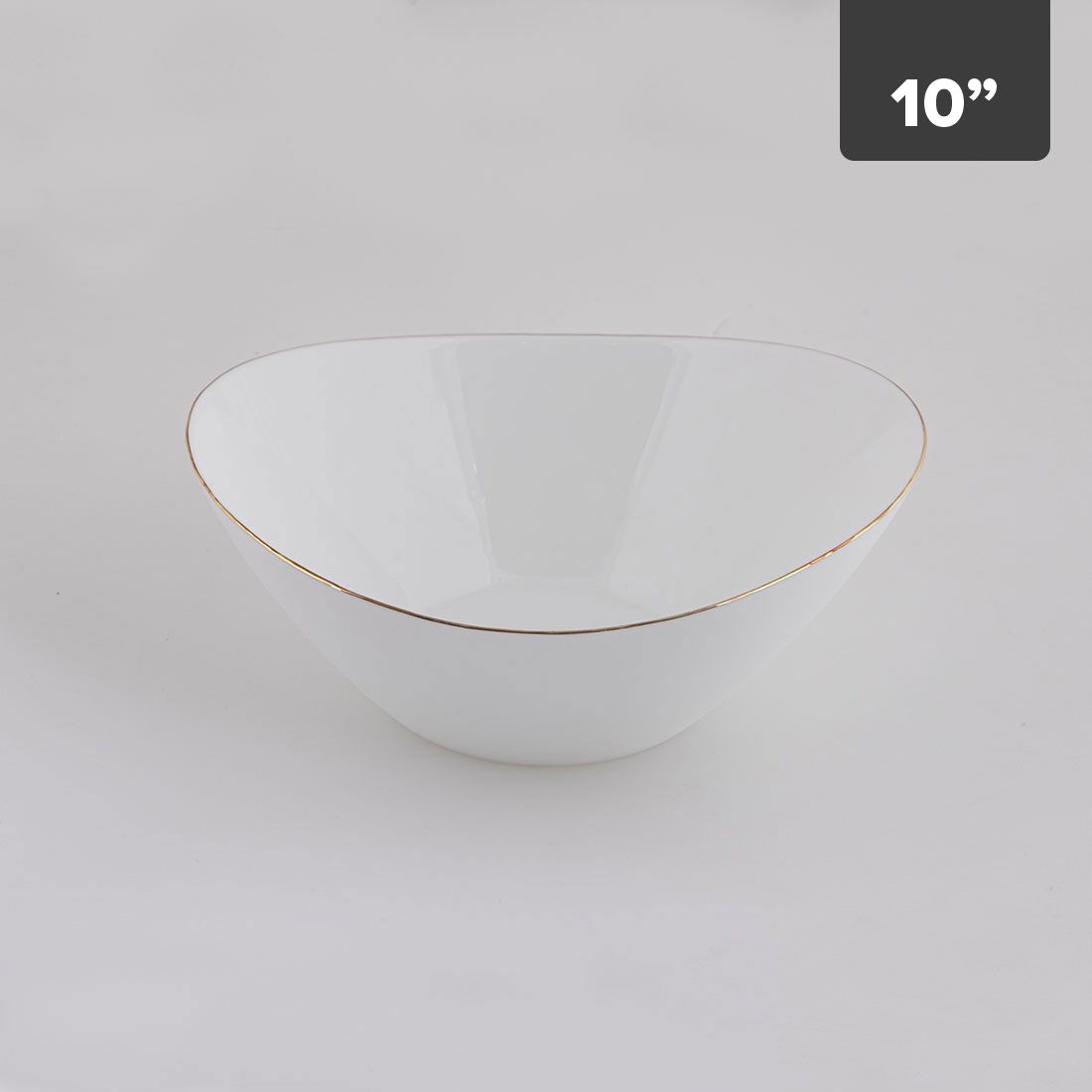 Bowl Borde Dorado Temperado 10in