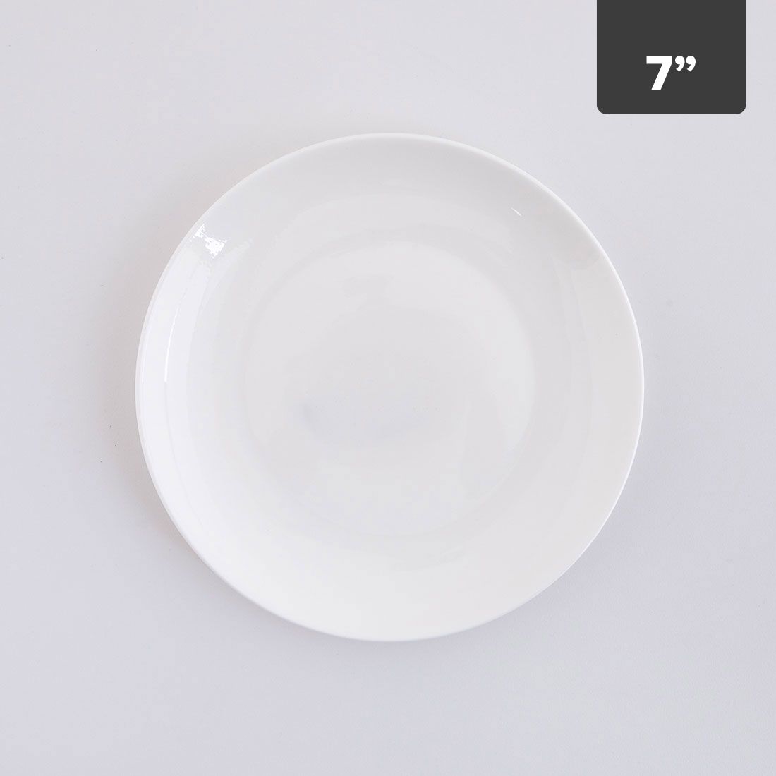 Plato Pequeño Porcelana New Bone 7in