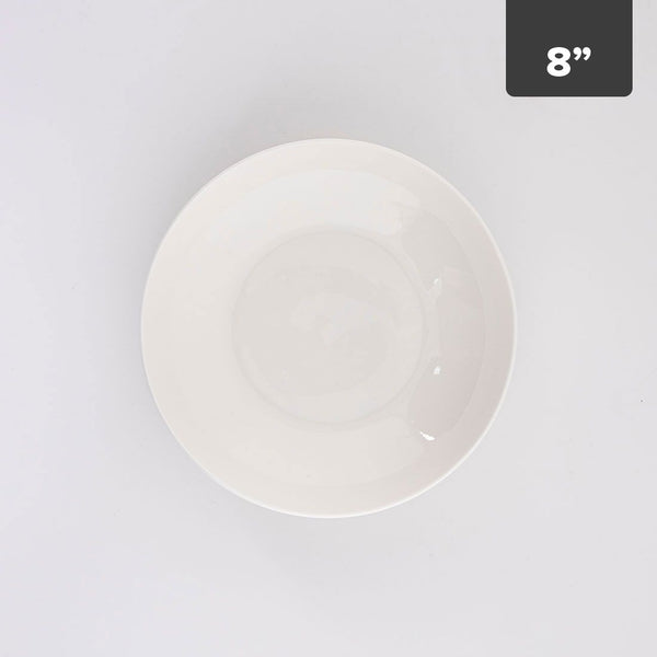 Plato Pequeño Porcelana New Bone 8in
