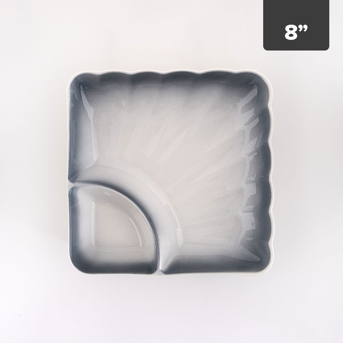 Plato Pequeño Cuadrado Porcelana 8in